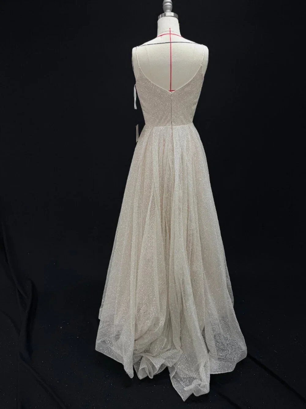 new with tag Sparkle Wedding Dress Heist blush color - Picture 8 of 10